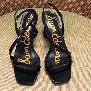 Sam Edelman “Prance”Black Strappy Heels. NWO Box. Size 8.